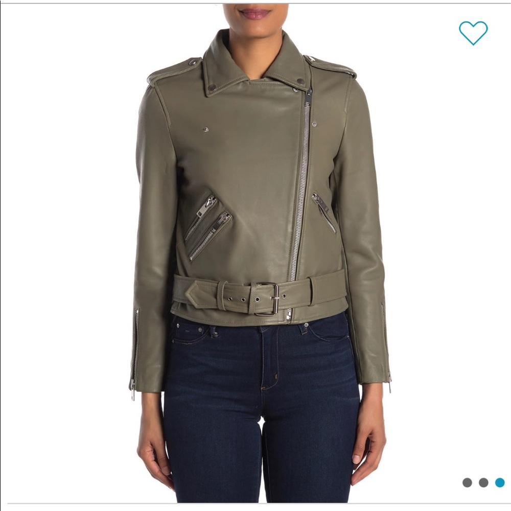 Walter Baker Allison moto leather jacket — NWT